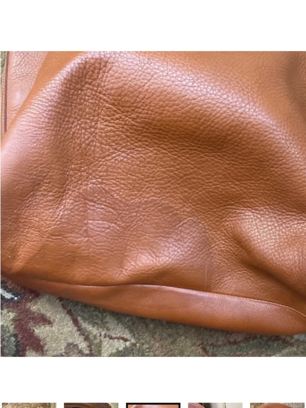 MADEWELL Large Genuine Leather Tote Bag.